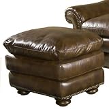 Hanover Leather Ottoman Upholstery: Tuscany Tower