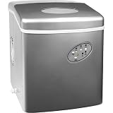 Haier HPIM26S Portable Countertop Ice Maker, Silver