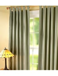 Home: Thermalogic Energy Efficient Solid Tab-Top 40"W x 15"L Valance, in Sage - ThermalogicTM