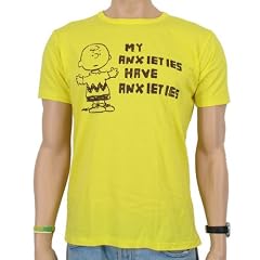 Snoopy Anxieties, T-Shirt, yellow