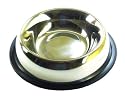 Dog Feeder 6" STAINLESS STEEL NON-SLIP FOOD BOWL
