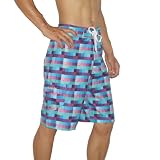 Mens Hurley Skate & Surf Boardshorts Board Shorts - Blue & Purple (Size: 34)
