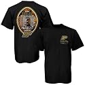 Purdue Boilermakers Black 2008 Football Schedule Graphic T-shirt