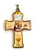 Cross Shaped Key Chain - First Communion Boy, 2" x 1.5" - MADE IN ITALY