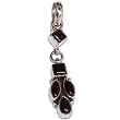 Silver Pendant with Chain Onyx Gemstone Jewelry 1.75 inches