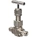 Parker U Series Stainless Steel 316 High Temperature Needle Valve, Inline, T-Bar Handle, Regulating Stem, A-Lok Compression Fitting