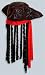 Caribbean Pirate Hat with dreadlocks