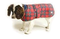 Dog Coat Danish Design Tartan Fleece Lined 20"