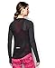 Under Armour Women's Fly-by L/S Tee Black/Reflective T-Shirt LG (US 12-14)