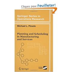 Planning And Scheduling In Manufacturing And Services