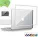 UESWILL 3in1 Glossy Crystal Clear Hard Shell Case Cover for MacBook Pro 13