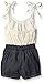 Limited Too Baby Girls' Lace and Fringe Trimmed Denim Short Romper