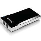 EasyAcc 12000mAh 4 USB External Battery Pack Charger Power Bank For Apple:iPad Mini, iPad 4 3 2,Android Tablets:Samsung Galaxy Tab 2, Note 10.1; Google Nexus 7,10; Acer B1; iPhone 5 4S 4 3GS, iPod; Android Smartphone: Samsung Galaxy S4, S3, S2, Ace,Note 2; HTC One, One X, Desire X; LG Optimus 4X HD, I7, I9;Nokia Lumia 920, Google Nexus 4, Blackberry Z10, Sony Xperia Z; MP3, MP4, GPS, Camera, Game Player [Output: 0.5A ~ 2.1A; Black]