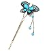 Winson Traditional Chinese vivid butterfly inlaid crystal rhinestone bead antique brass metal decorative hair pin stick with dangle tassel