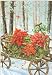 Poinsettia Wagon - Silk Reflections Banner House Flag