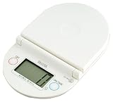 TANITA 【折りたたんで立て置き収納】 デジタルクッキングスケール ホワイト KD-184-WH