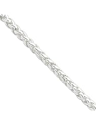 .925 Sterling Silver 8.0mm Round Spiga Chain