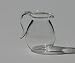 Dollhouse Miniature Glass Round Water Pitcher