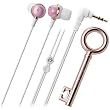Audio-Technica ATH-CKF500LPK In-Ear Headphones with Rhinestone - Light Pink