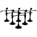 6 Black Metal Earring Dancer Jewelry Showcase Display Stands 2.5"