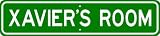 XAVIER ROOM SIGN - Personalized Gift Boy or Girl, Aluminum