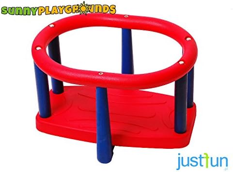 COMMERCIACL GRADE RUBBERIZED TODDLER BUCKET SWING SEAT WITH GALVANIZED CHAIN-Outdoor Indoor Playground Swing Set Accessories Kids