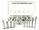 Heavy-Duty Clevis Pin Assortment - 60 Quality Pins