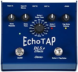DLS Effects EchoTAP Delay Pedal Bundle w/ 4 free Items: StageTrix Setting Saver Pen, StageTrix Pedal Fastener, 2x Hosa Patch Cables