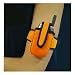 Adjustable Velcro Cell Phone Holder, Neon Orange