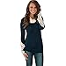 FLYMALL Crochet Paneled Long Sleeve Top T shirt