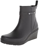 Tretorn Women's Womens Plask-Mid Rain Shoe, Black/Black, 40 EU/9 B US