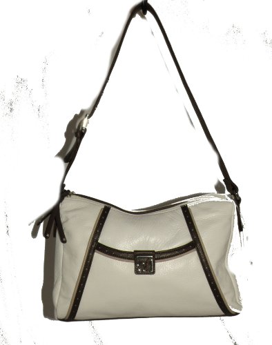 Stone Mountain Regatta White Leather Shoulder Bag