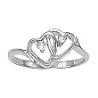 18K White Gold Diamond Heart Ring