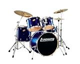 Ludwig Accent 5-Piece Custom Power Drum Set, Satin Blue