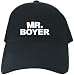 CAPS BLACK EMBROIDERY  MISTER BOYER 