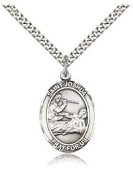 St. Joshua Medal, Sterling Silver, Large, Quarter Size