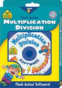 SCHOOL ZONE Flash Action Multiplication And Division for Windows and Macintosh