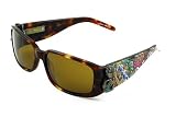Ed Hardy - Unisex Sunglasses Mermaid Tortoise Frame/Solid Brown Lens EHS 029