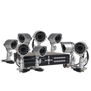 NuMedia A-BN9B8-C400 8-Channel Standalone Network DVR Home Digital Wired Surveillance Kit by NuMedia