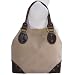 Italian Designer Leather and Jacquard Studded Signature Handbag