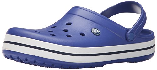 crocs Unisex Crocband Clog, Cerulean Blue/Navy, 11 US/M11/W13 M US