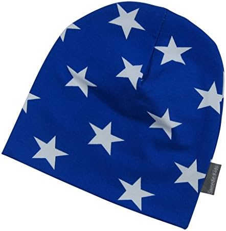 Sweedie Kids Baby Boys' Jersey Beanie Hat 0-12 Months Blue/White