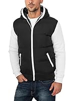 Urban Classics Chaqueta (Negro / Blanco)