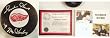 Gordie Howe Signed Red Wings Hockey Puck