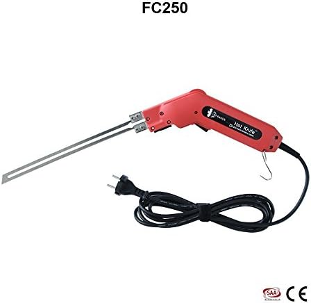 BulbKing Hot Knife Hand Held Foam Cutting Tool 250 Watts &amp; 120 Volt (Red)