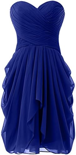 Women's Chiffon Bridesmaid Dress Short Homecoming Prom Dresses