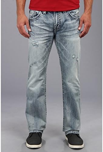Silver Jean Company Men's Nash Straight Light Wash Jean (40X32, Light Wash)