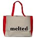 melted Large BELLA TOTEBAG w/ pockets (Choice of Colors)