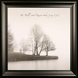 Be still and know that I am God, Lithographic Art - Simply Framed