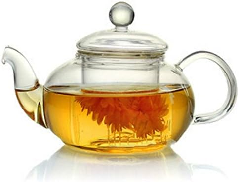 Brightea Classic Designed Heat Resistant Glass Teapot with Infuser (625ml. 21 Fl. oz)